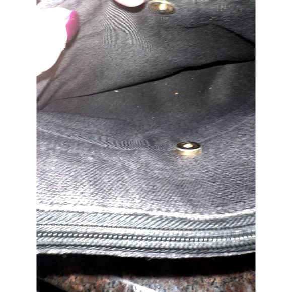 Vintage Aigner Black Denim Handbag - Picture 7 of 7